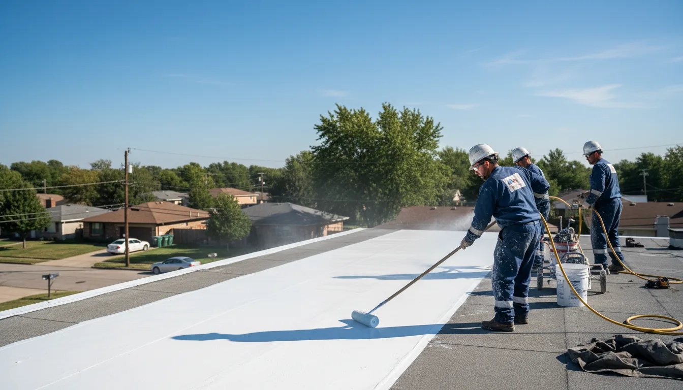 Commercial roof coating in Oak Ridge, NC near me